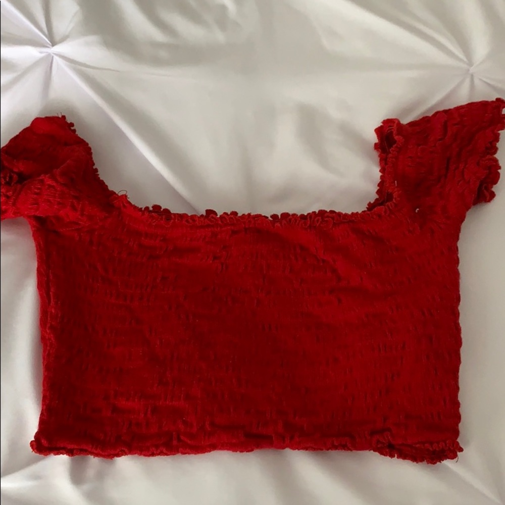 Off the shoulder tube top